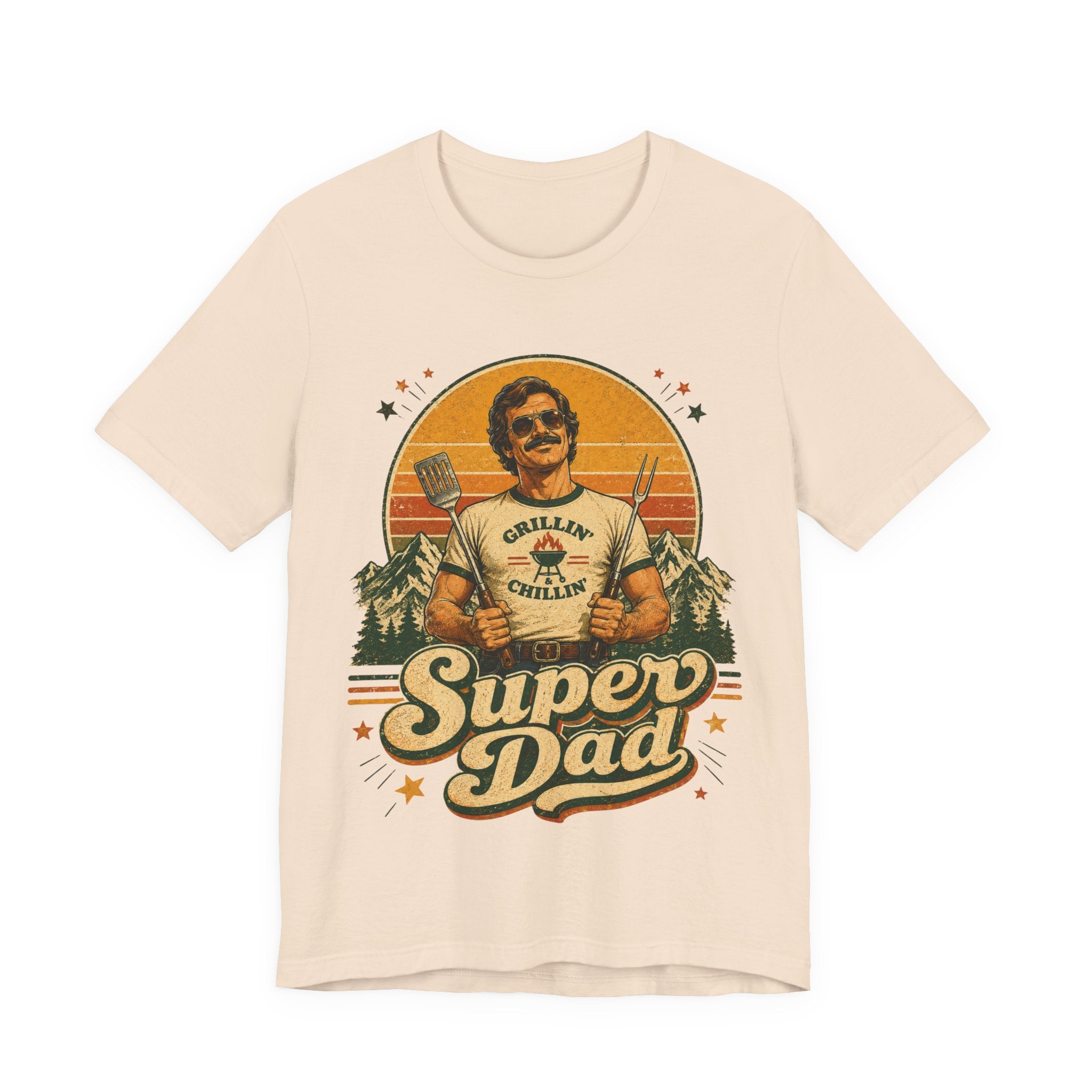 Super Dad Retro Vintage T-Shirt | 70s Style Father's Day Gift For Him