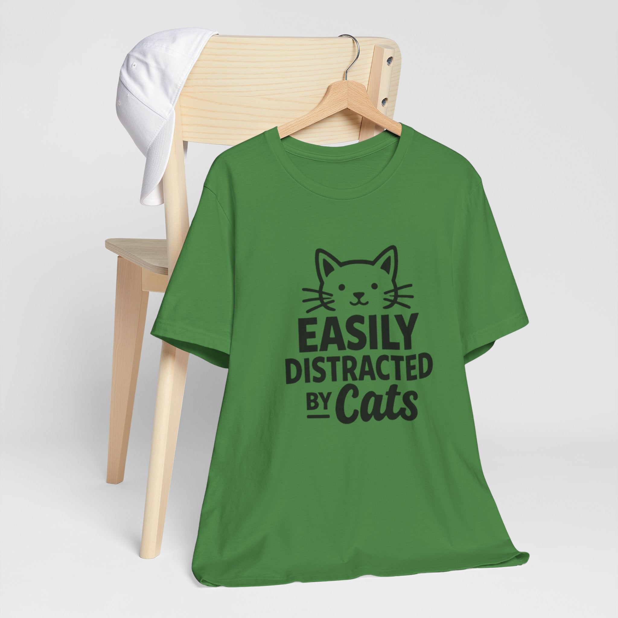 Easily Distracted by Cats T-Shirt – Funny Cat Lover Tee 🐱
