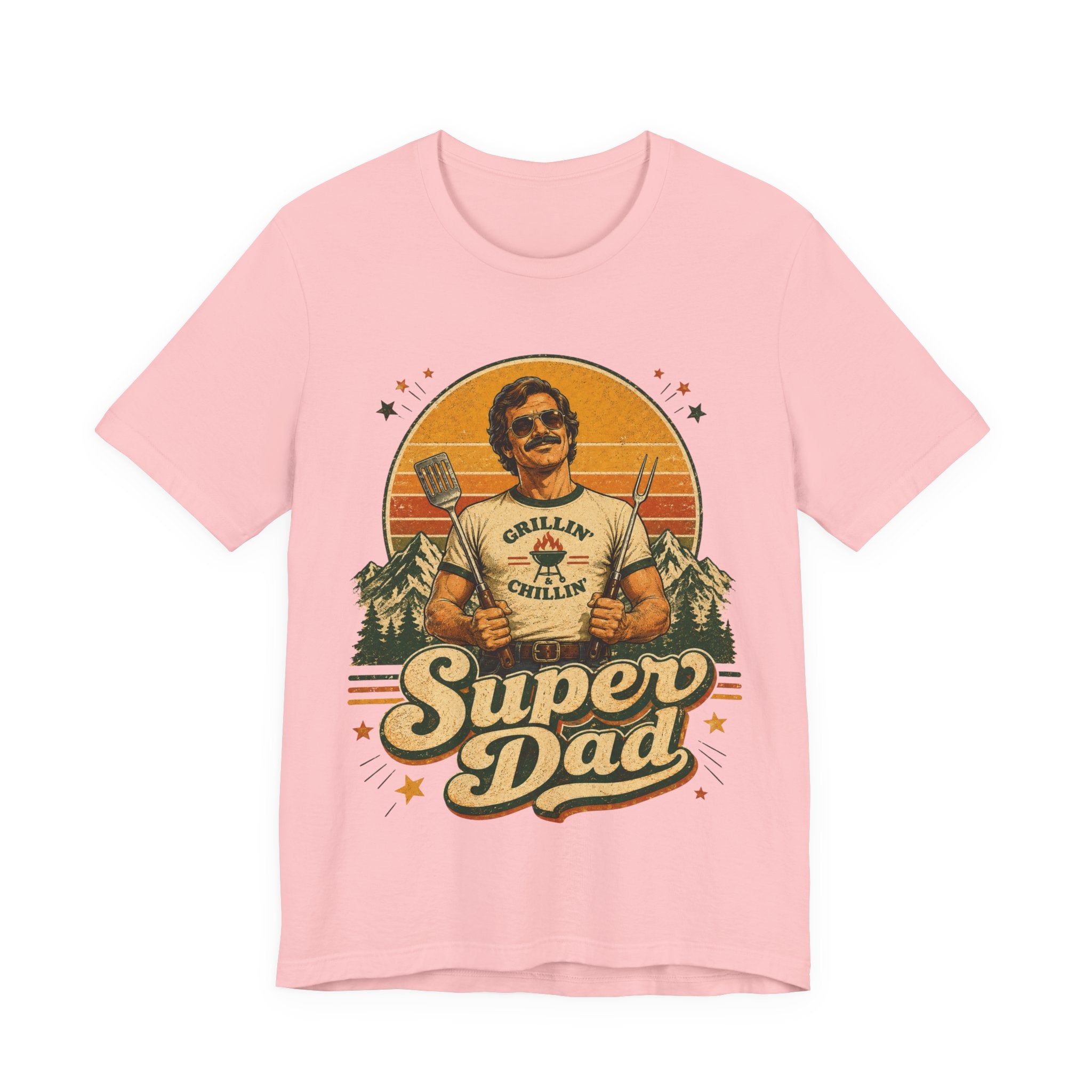 Super Dad Retro Vintage T-Shirt | 70s Style Father's Day Gift For Him