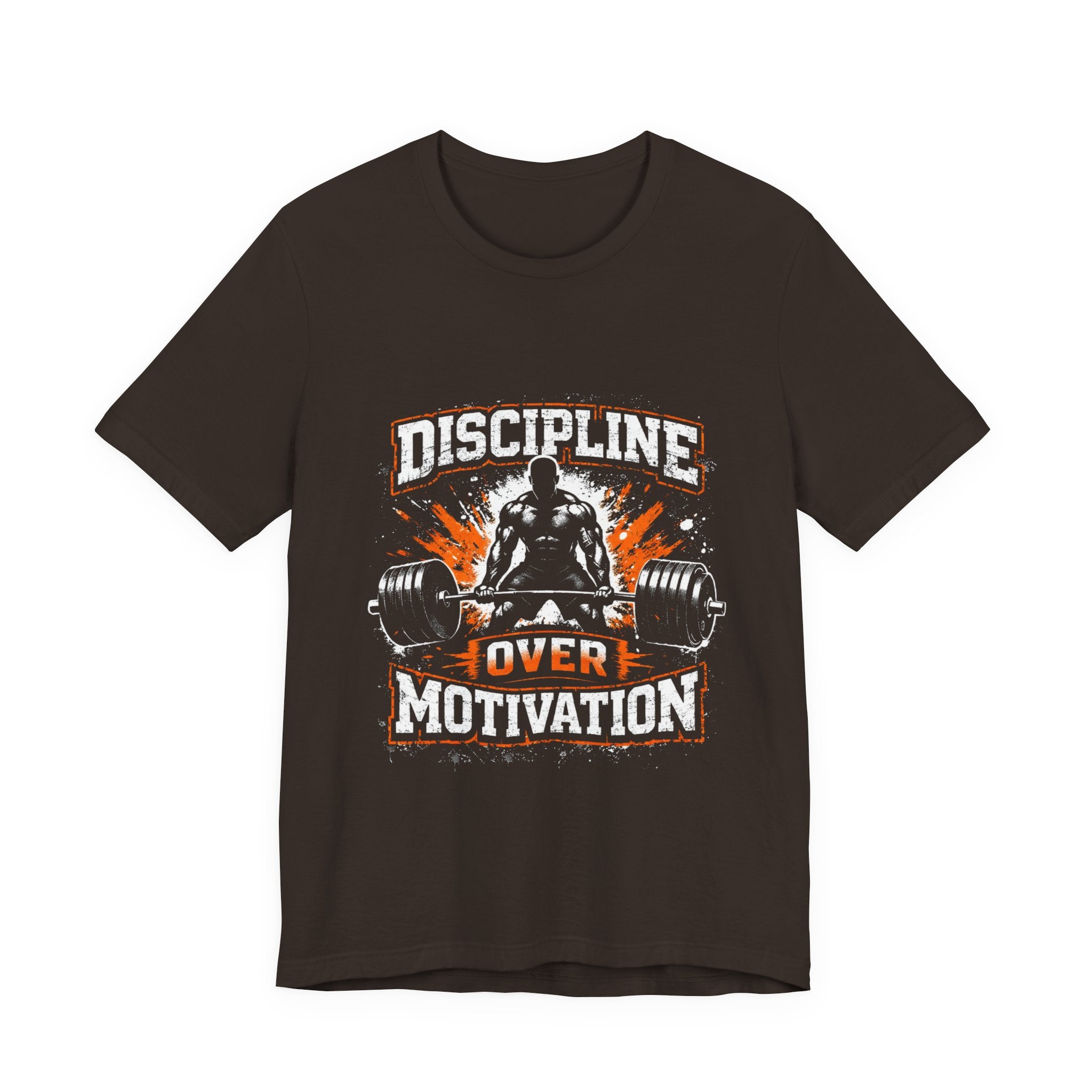 Discipline Over Motivation T-Shirt – Weightlifting Gym Tee for Fitness Enthusiasts