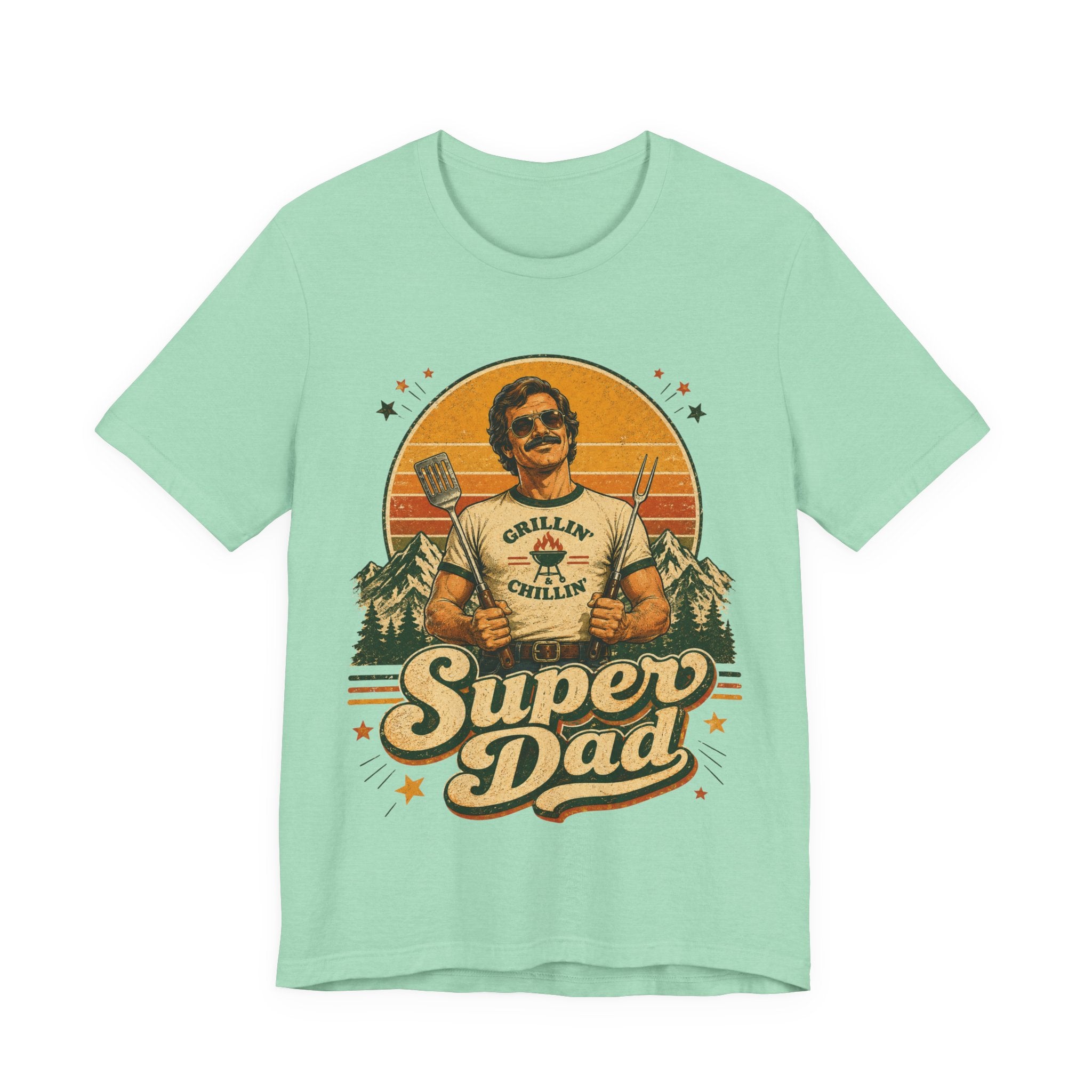 Super Dad Retro Vintage T-Shirt | 70s Style Father's Day Gift For Him