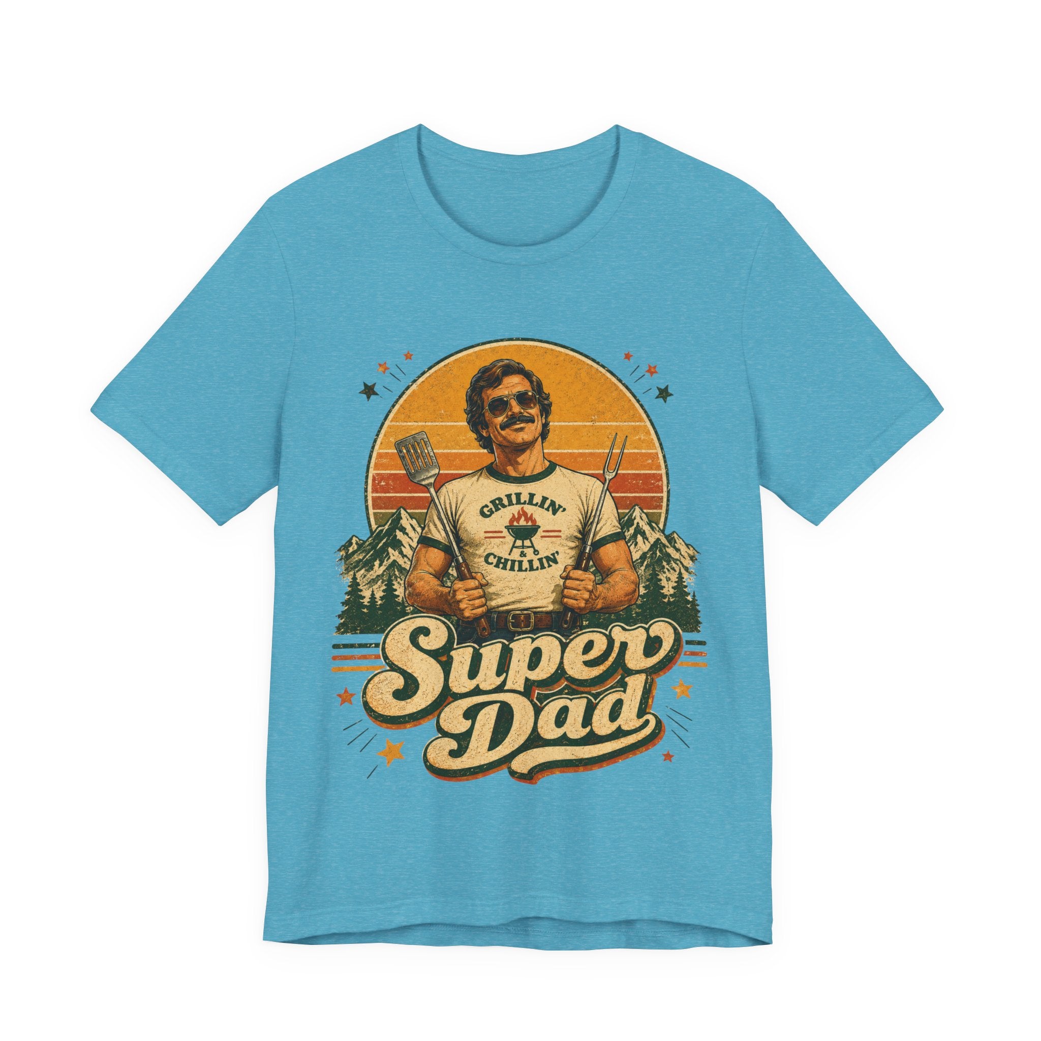 Super Dad Retro Vintage T-Shirt | 70s Style Father's Day Gift For Him