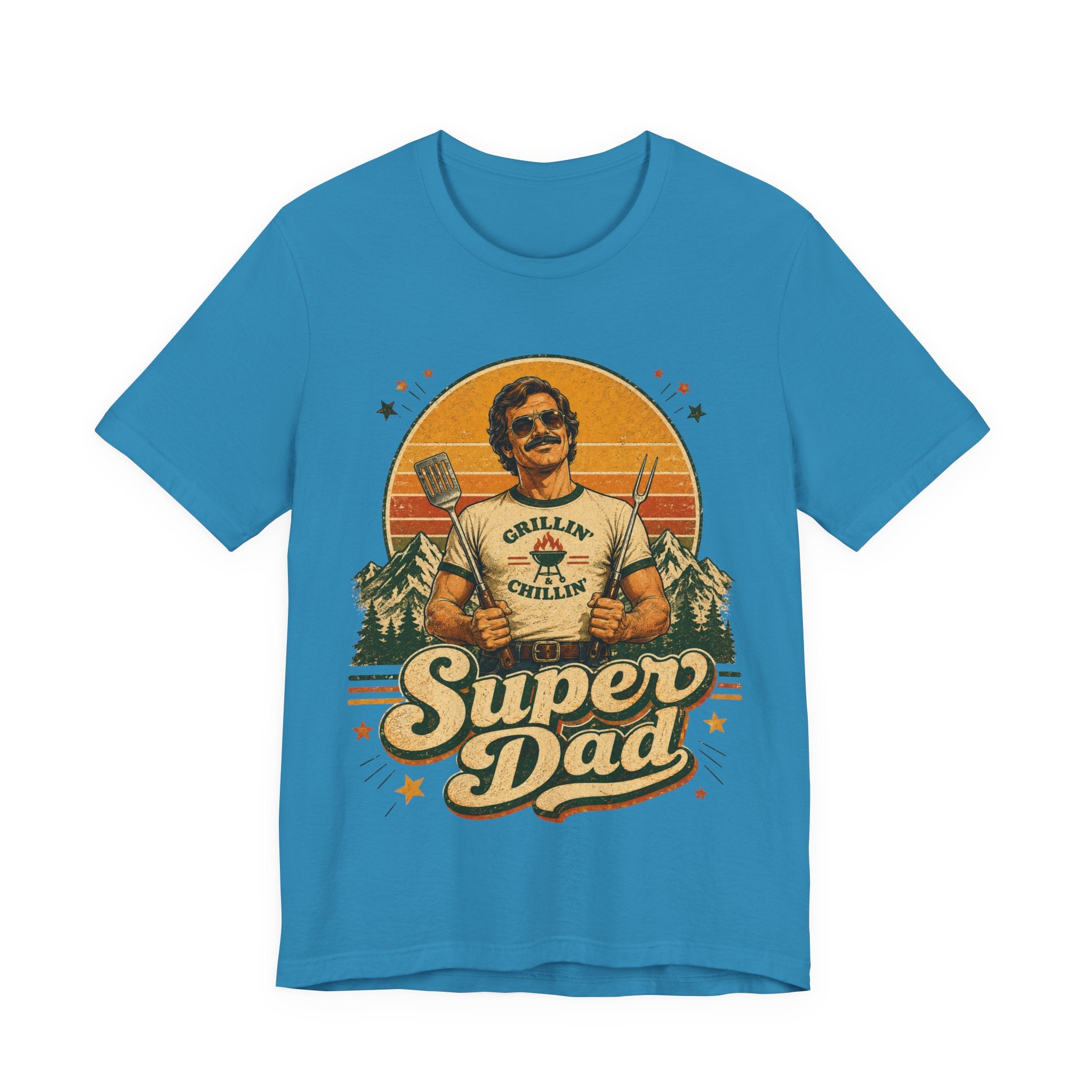Super Dad Retro Vintage T-Shirt | 70s Style Father's Day Gift For Him