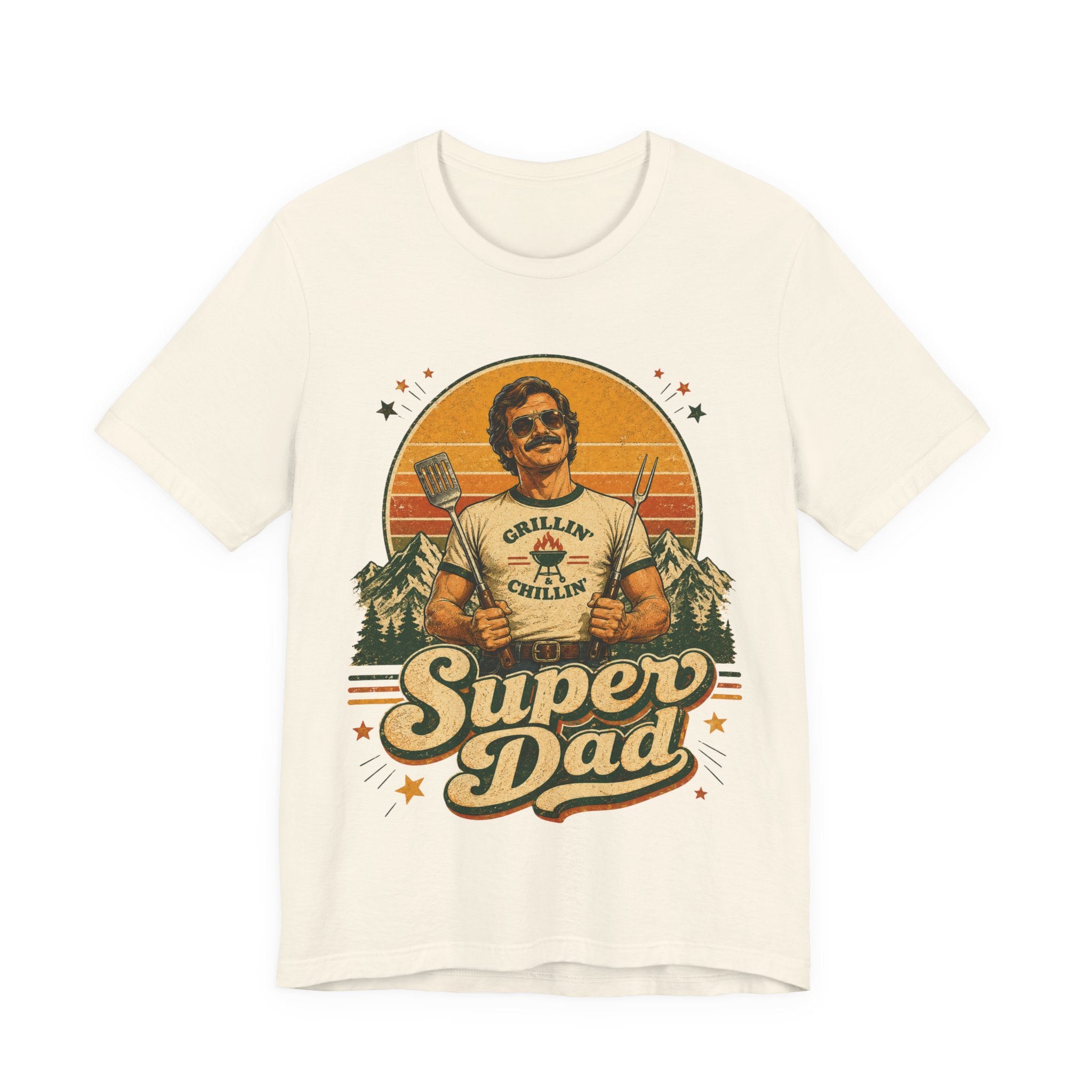 Super Dad Retro Vintage T-Shirt | 70s Style Father's Day Gift For Him