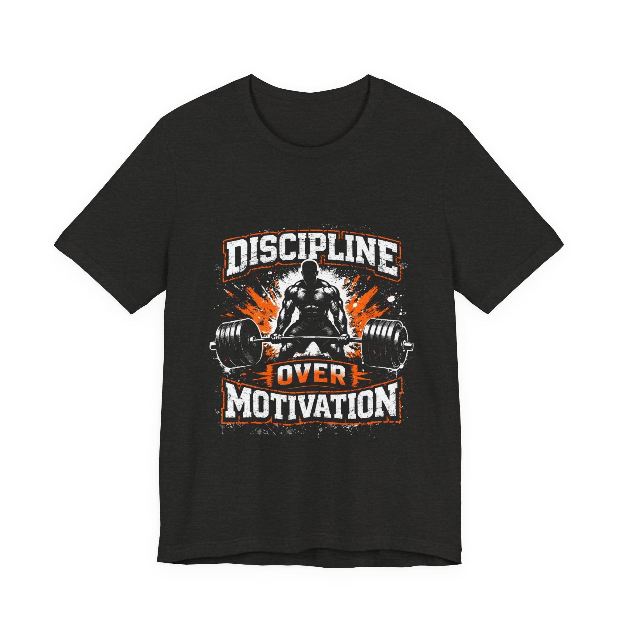 Discipline Over Motivation T-Shirt – Weightlifting Gym Tee for Fitness Enthusiasts
