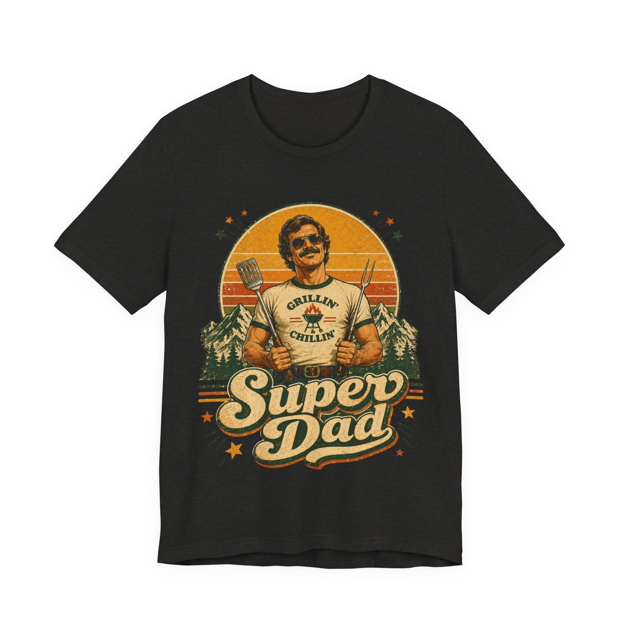 Super Dad Retro Vintage T-Shirt | 70s Style Father's Day Gift For Him