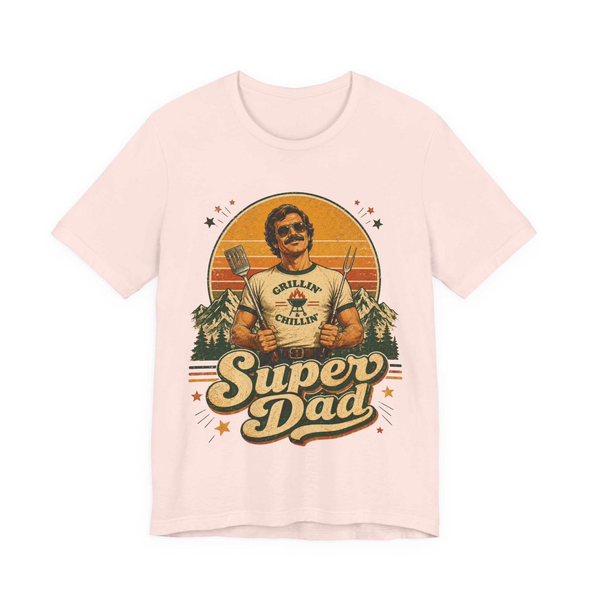 Super Dad Retro Vintage T-Shirt | 70s Style Father's Day Gift For Him