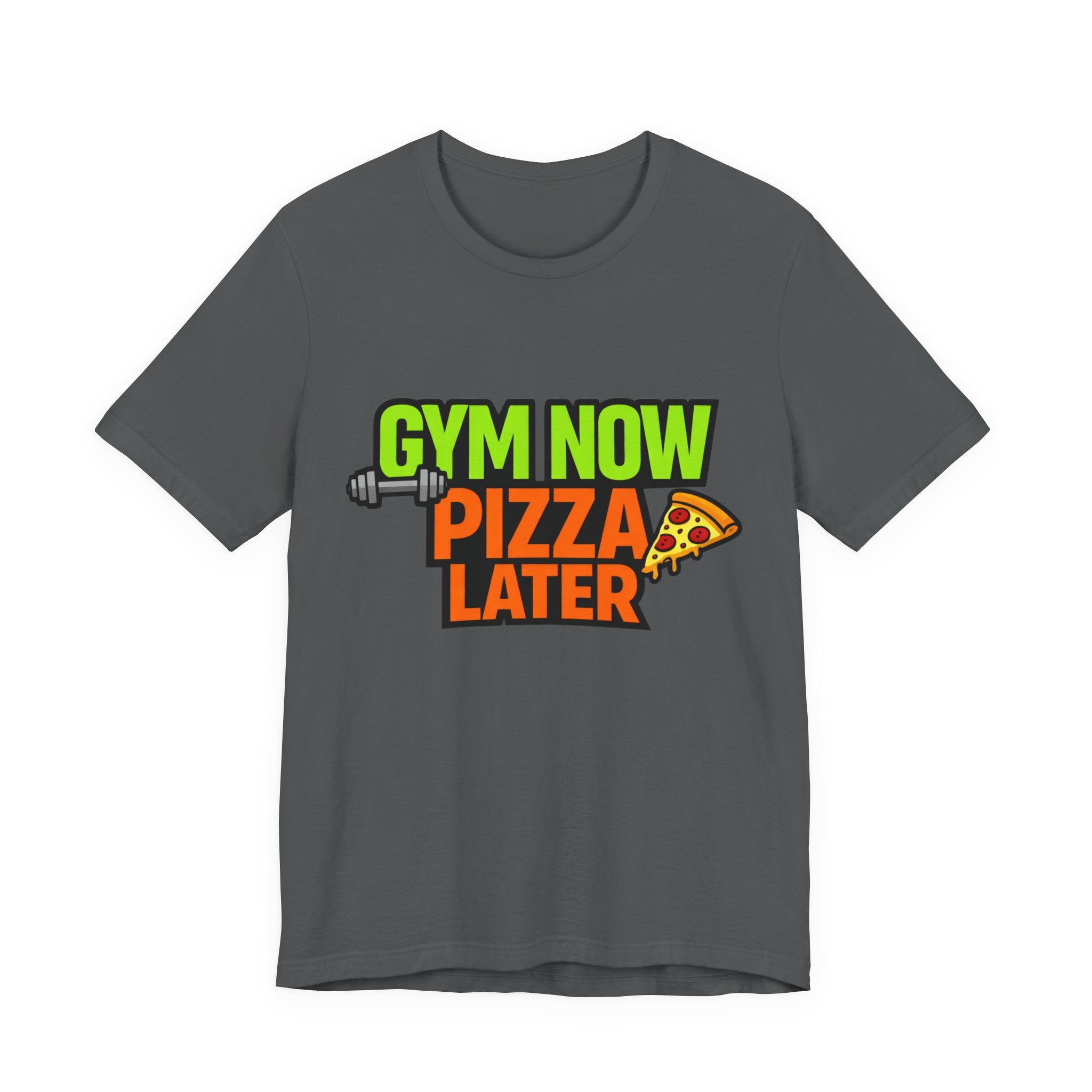 Gym Now Pizza Later T-Shirt – Funny Fitness & Food Lover Tee 🍕💪