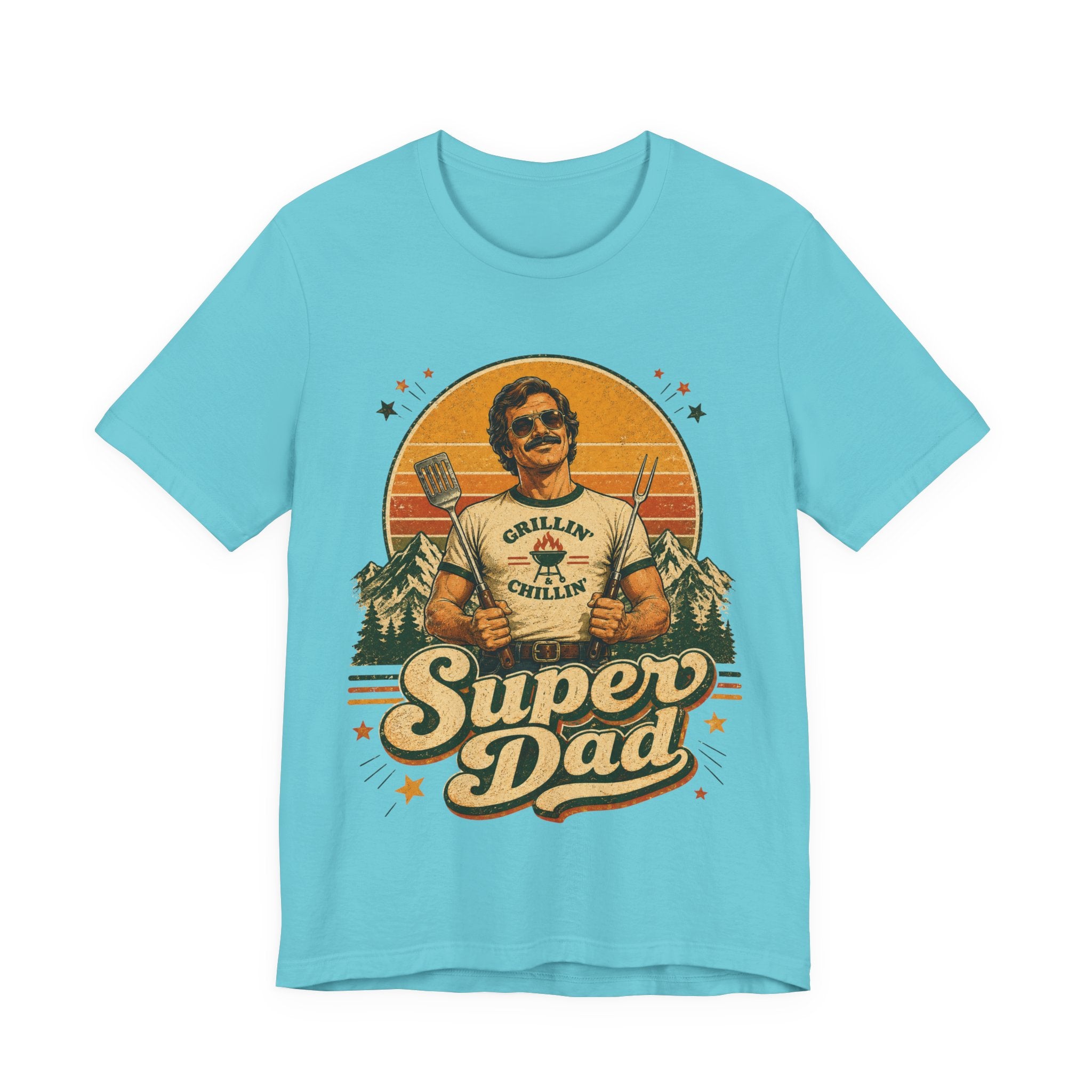 Super Dad Retro Vintage T-Shirt | 70s Style Father's Day Gift For Him