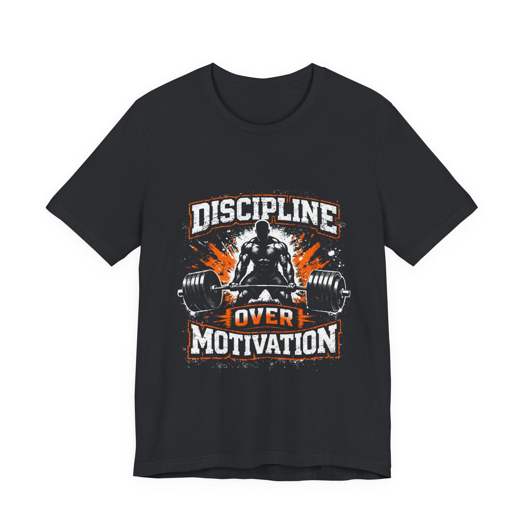 Discipline Over Motivation T-Shirt – Weightlifting Gym Tee for Fitness Enthusiasts