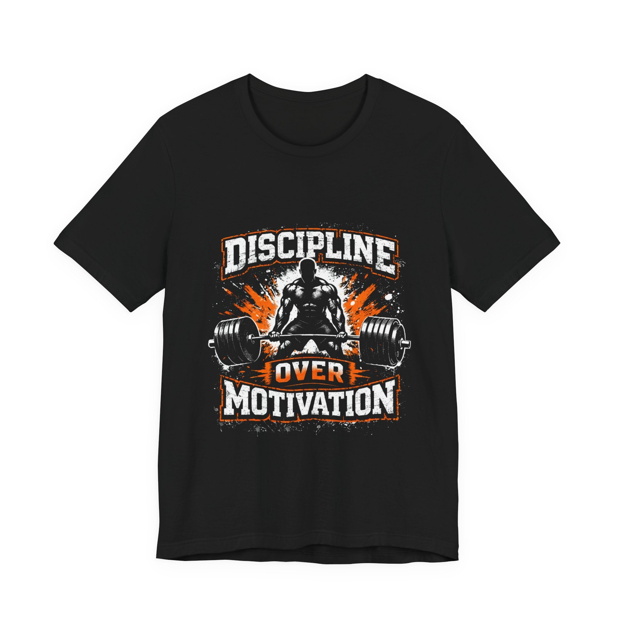 Discipline Over Motivation T-Shirt – Weightlifting Gym Tee for Fitness Enthusiasts