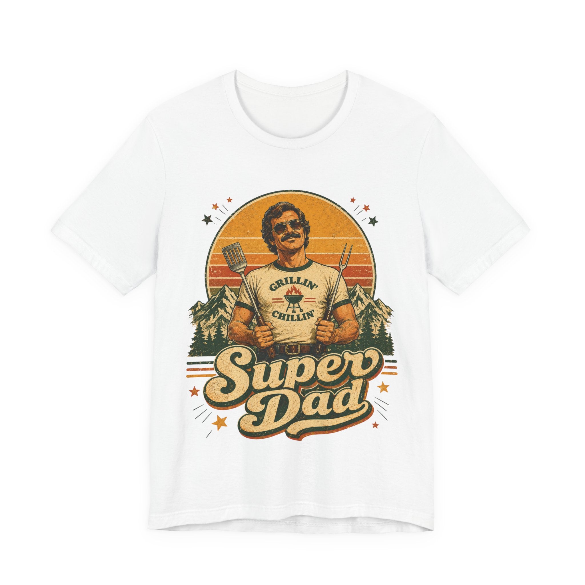 Super Dad Retro Vintage T-Shirt | 70s Style Father's Day Gift For Him