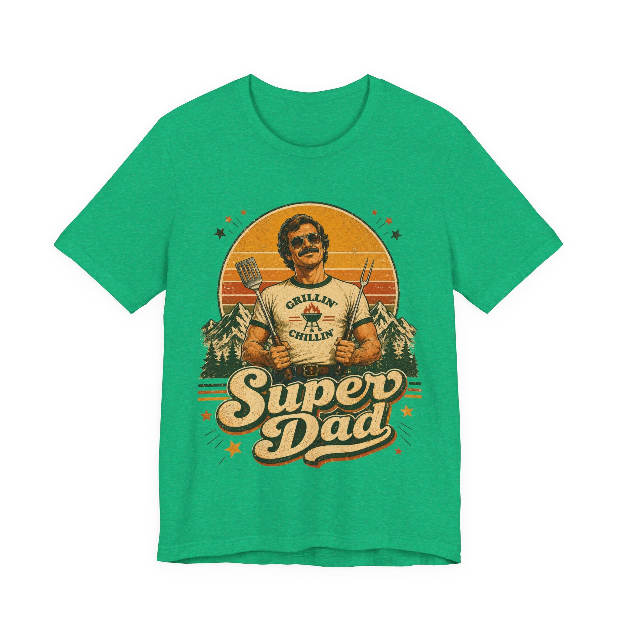 Super Dad Retro Vintage T-Shirt | 70s Style Father's Day Gift For Him