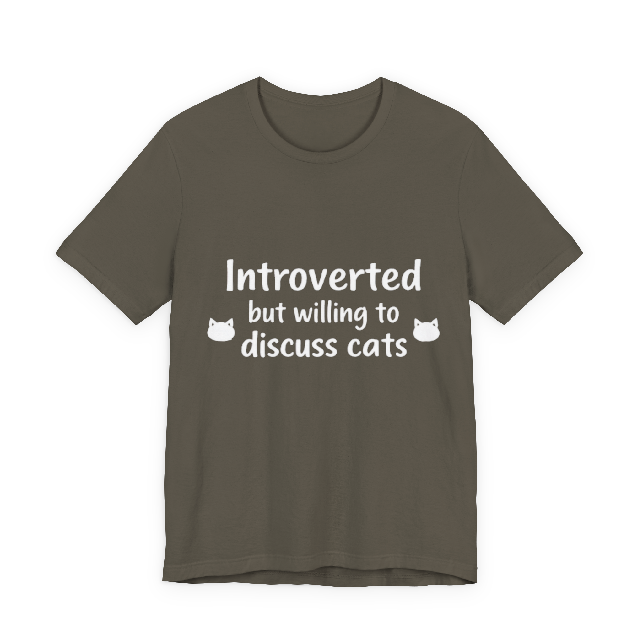 Introverted but willing to discuss cats