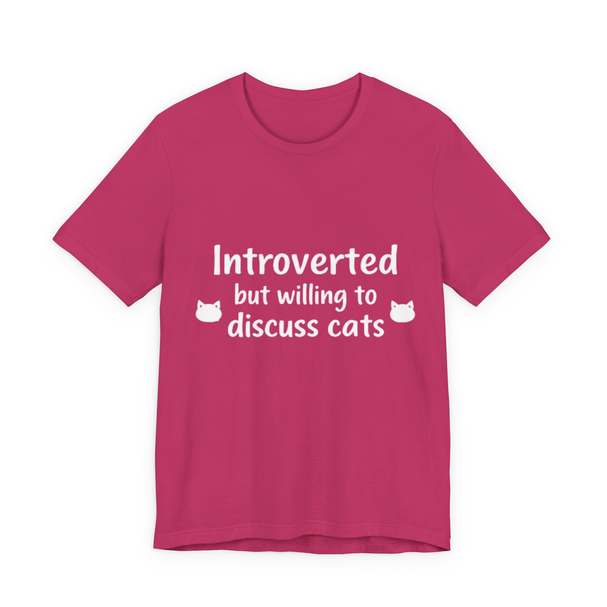 Introverted but willing to discuss cats