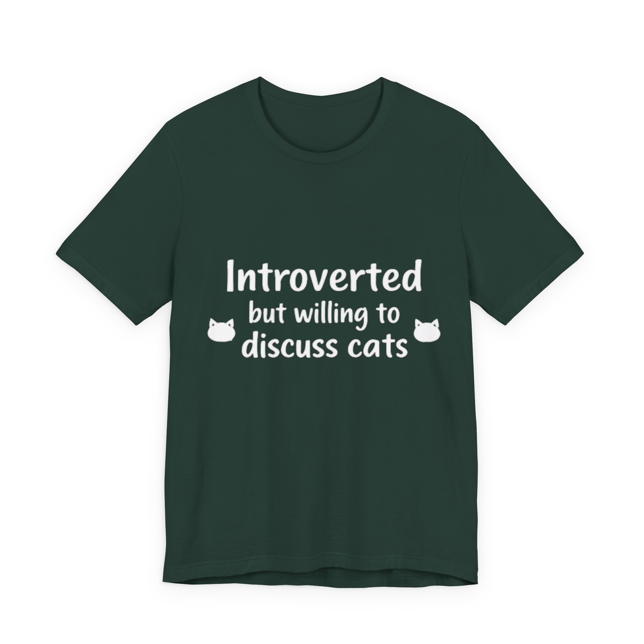 Introverted but willing to discuss cats