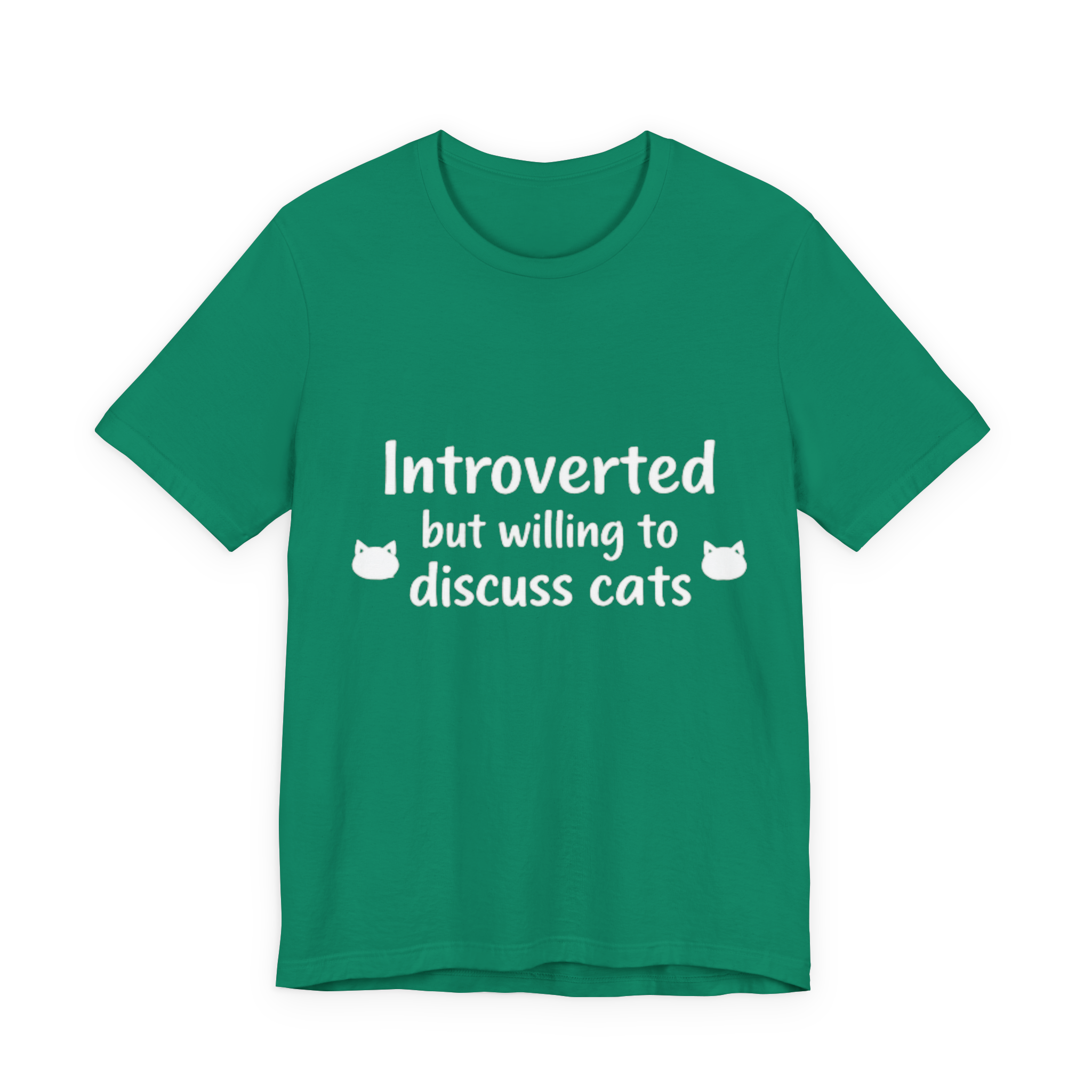 Introverted but willing to discuss cats