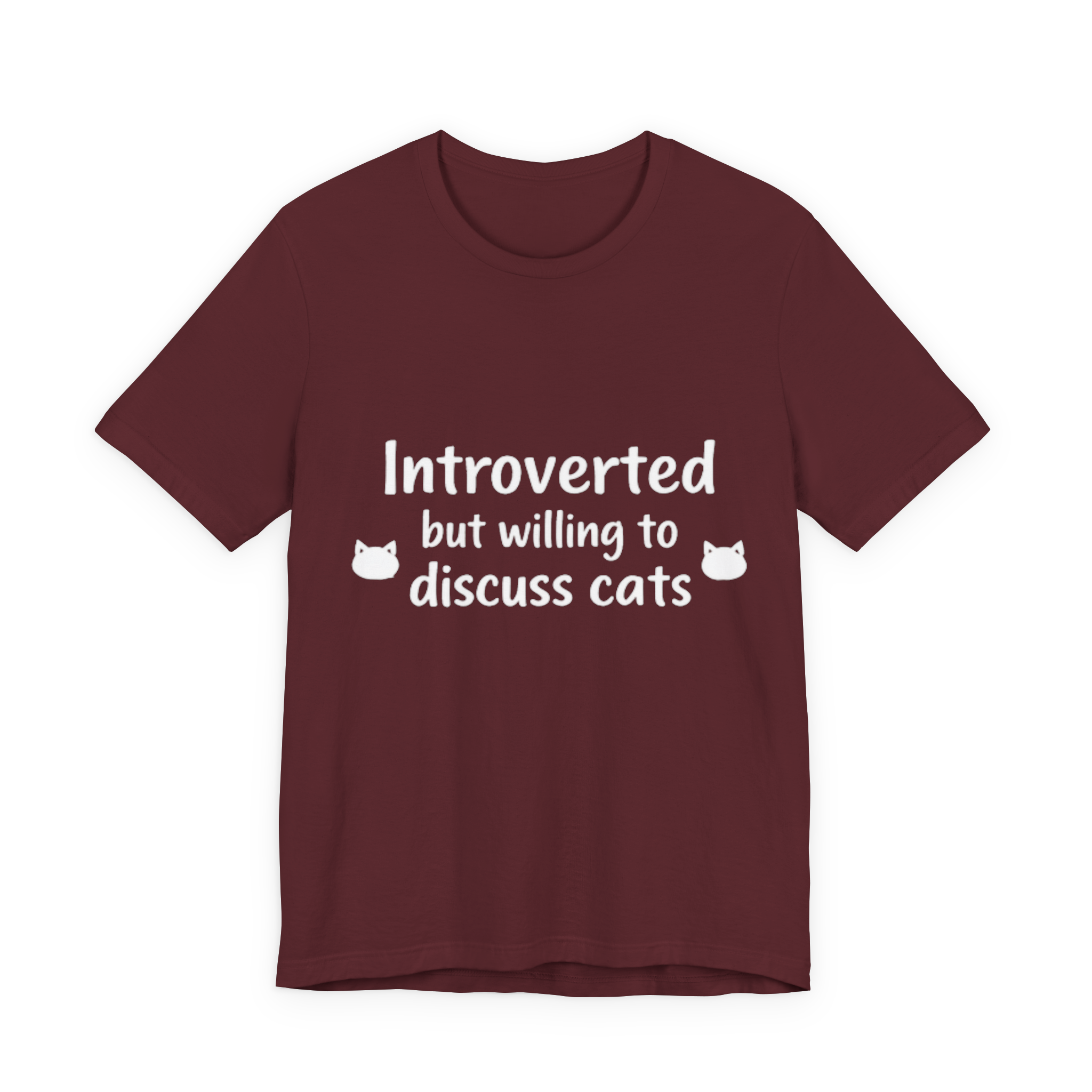 Introverted but willing to discuss cats