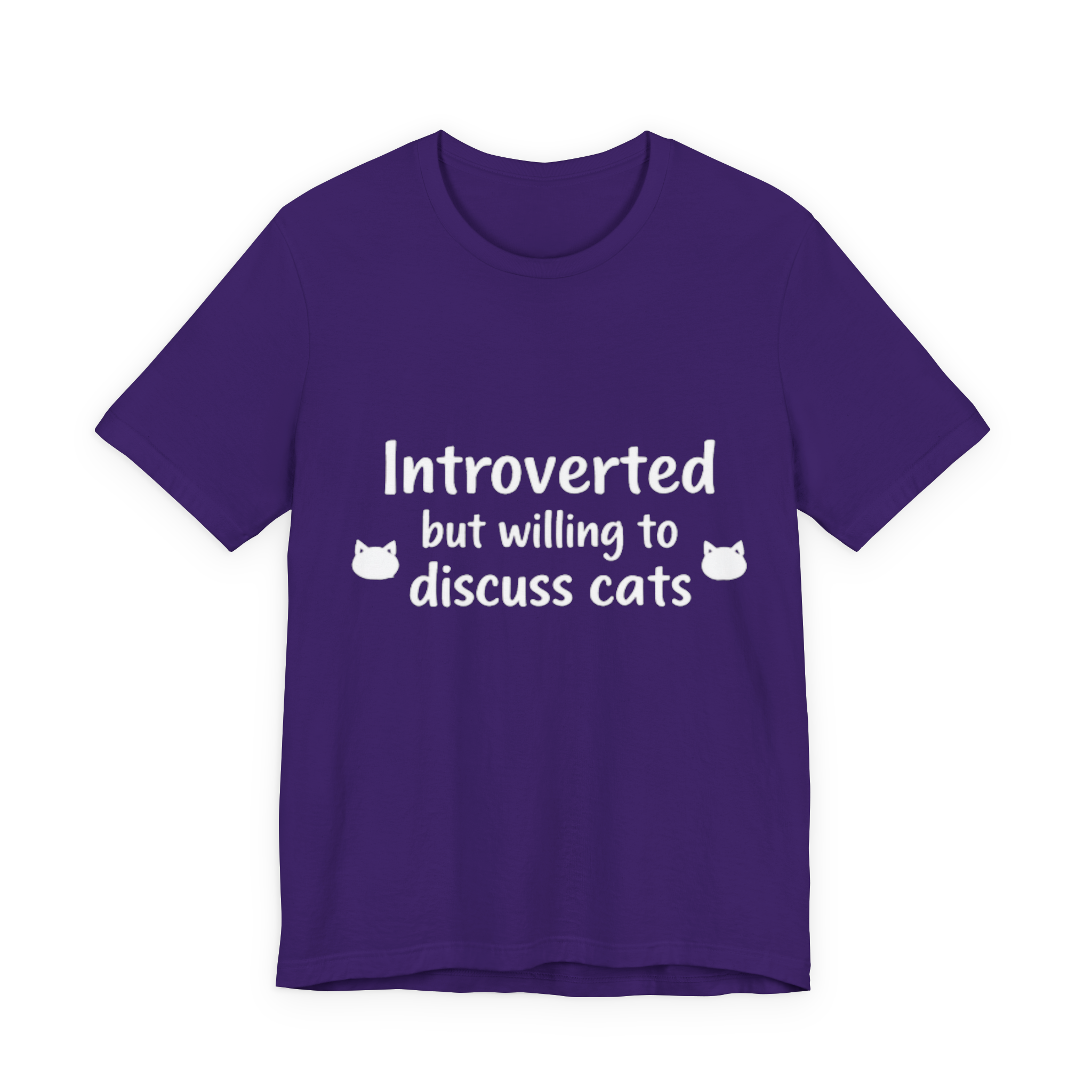 Introverted but willing to discuss cats